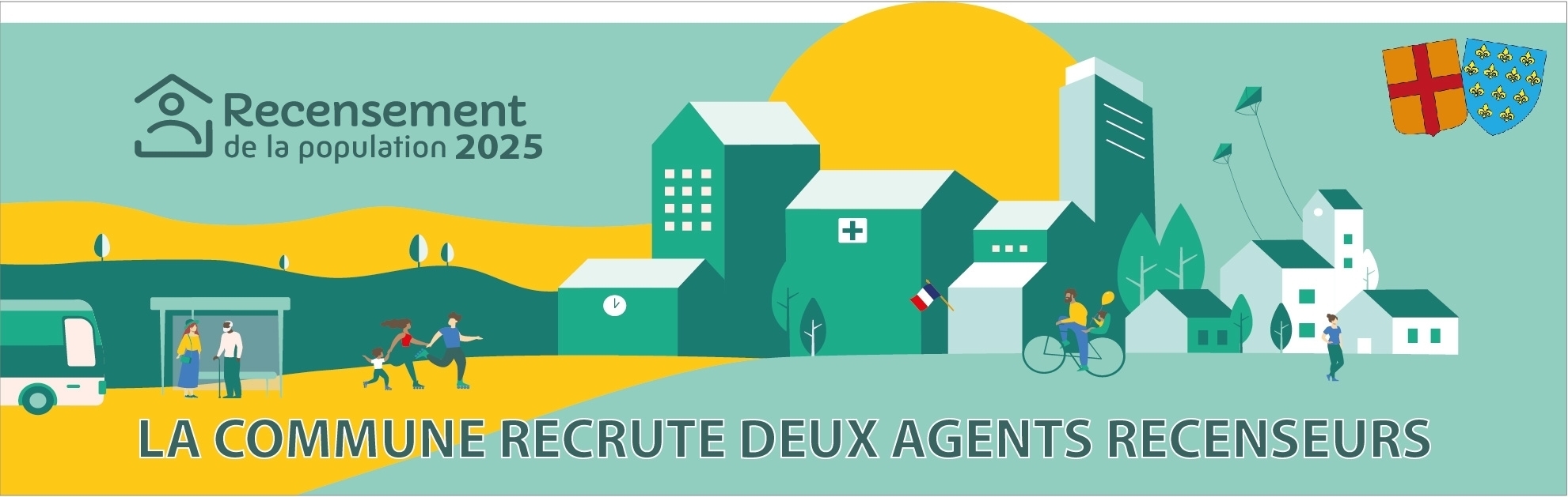 Bandeau Recrutement Agents Recenseurs